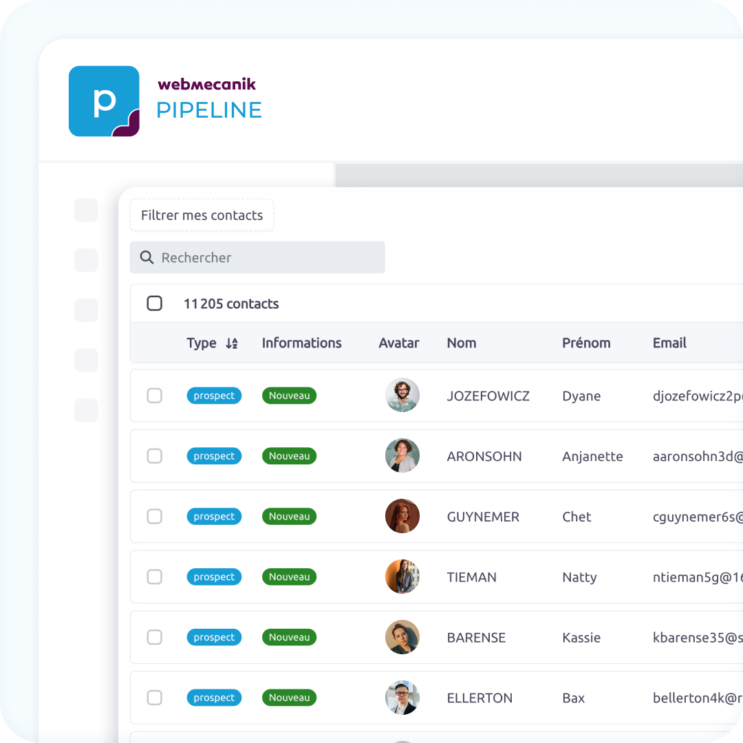 Tracking contacts and opportunities